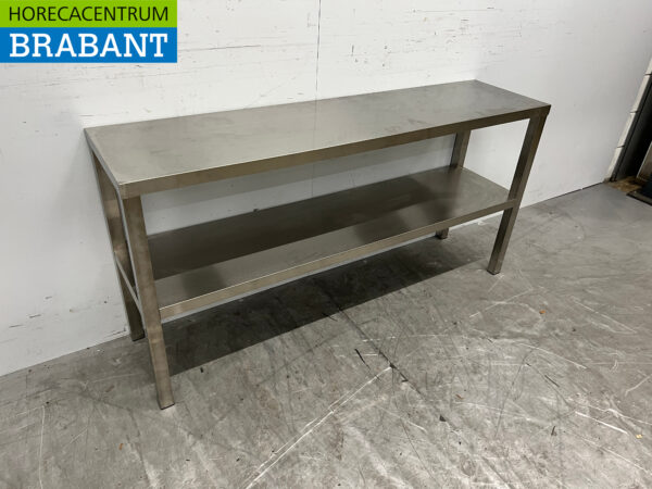 Doppelte Etagerenbrücke aus Edelstahl 140 cm Catering – Bild 3
