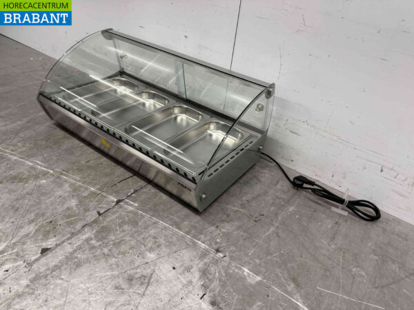 Saro Marie Warmhaltevitrine aus Edelstahl 4 x 1/3 GN 69 cm 230V Horeca – Bild 2