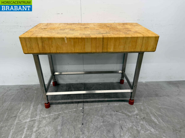 Joko Hackklotz mit Edelstahlsockel 121 cm Catering Metzgerei