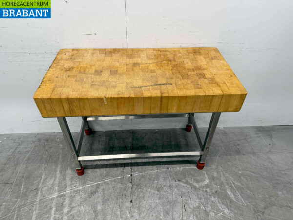 Joko Hackklotz mit Edelstahlsockel 121 cm Catering Metzgerei – Bild 2