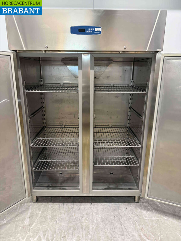 Edelstahl Alinox Evolution 2 Doppeltüriger Kühlschrank 1400 Liter 230V Horeca – Bild 4