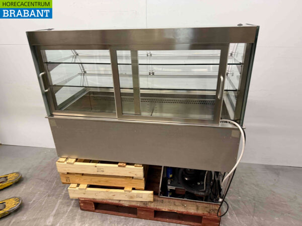 Edelstahl-Kühlvitrine zum Einhängen 4 x 1/1 Gastronorm GN 145 cm 230V Horeca – Bild 4