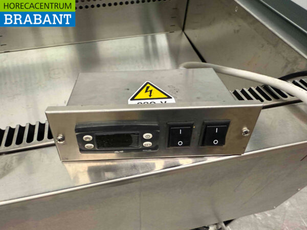 Edelstahl-Kühlvitrine zum Einhängen 4 x 1/1 Gastronorm GN 145 cm 230V Horeca – Bild 5