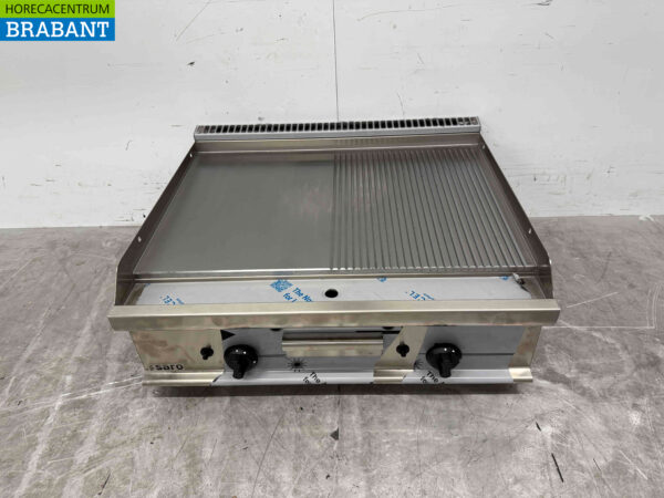 Casta Backblech aus Edelstahl Glatt und gerippt 80 cm PROPAAN Horeca