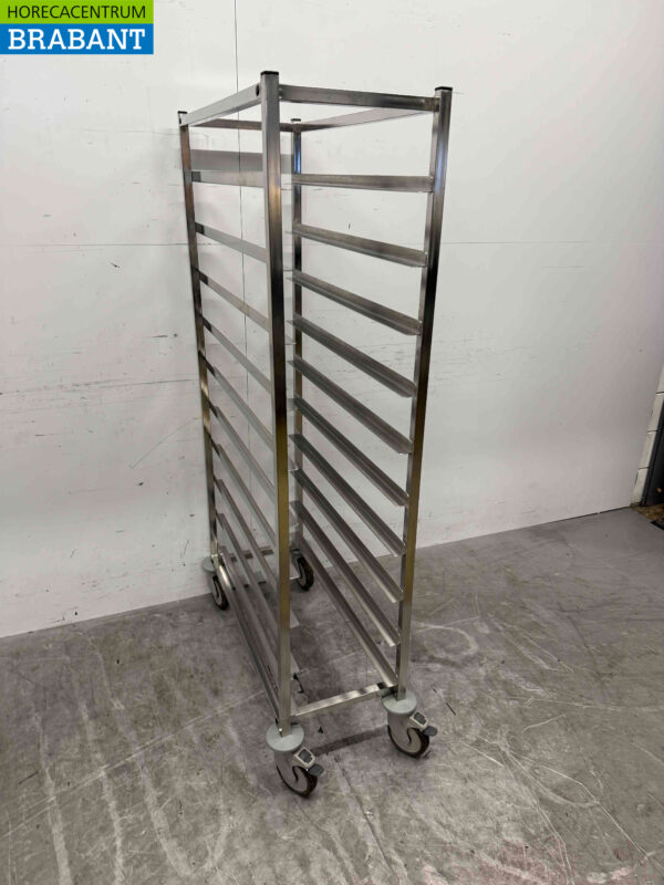 Edelstahl Regal Wagen 10 x 30/87 cm Horeca – Bild 2