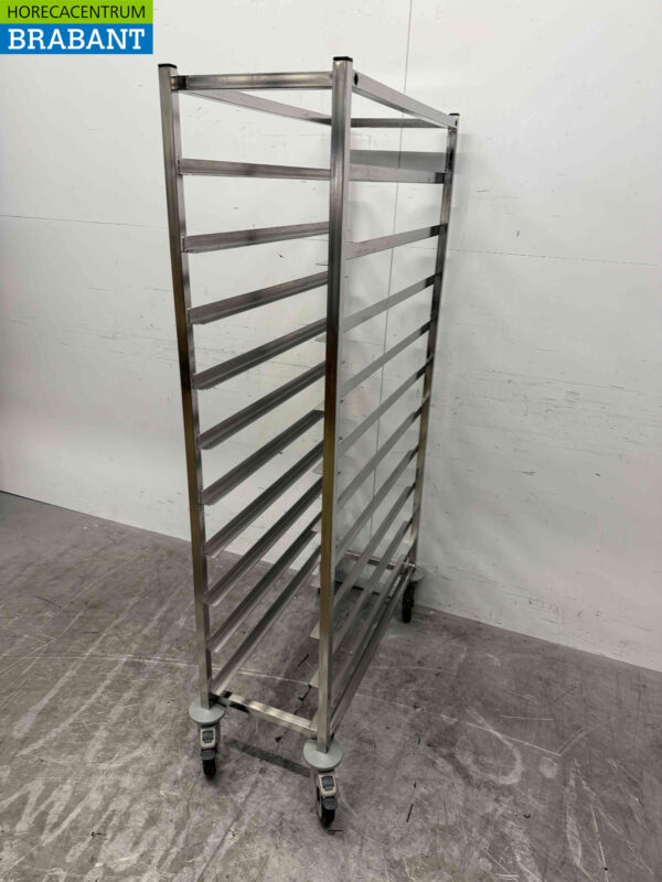 Edelstahl Regal Wagen 10 x 30/87 cm Horeca – Bild 3