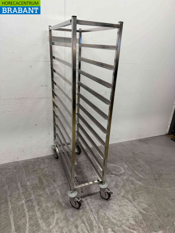 Tablettwagen aus Edelstahl 12 x 1/1 Gastronorm/GN Catering – Bild 2