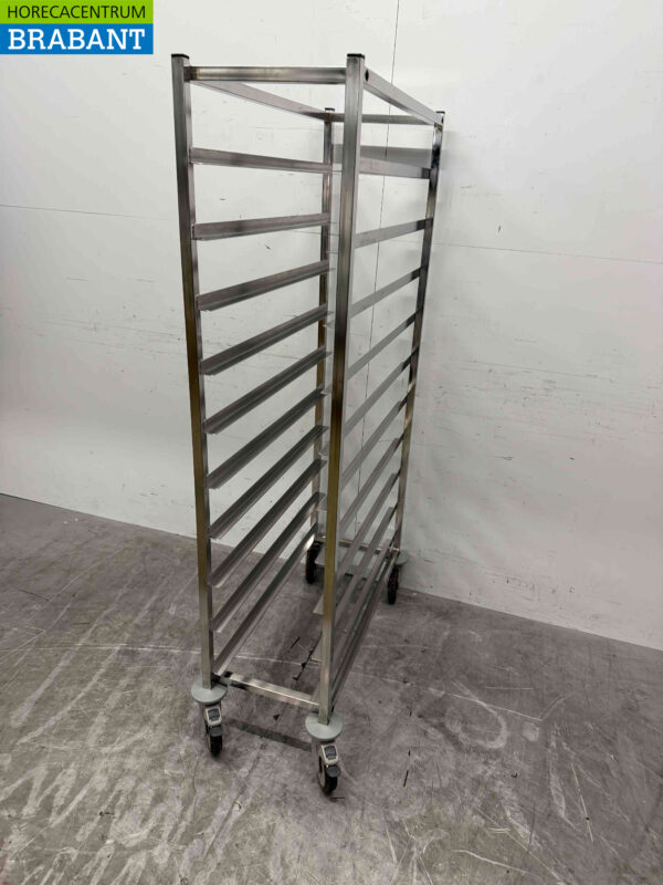 Tablettwagen aus Edelstahl 12 x 1/1 Gastronorm/GN Catering – Bild 3