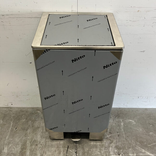 Saro Müllsackhalter aus Edelstahl Abfallbehälter Soft Close 120 Liter Catering