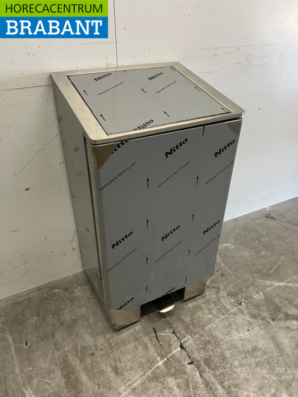 Saro Müllsackhalter aus Edelstahl Abfallbehälter Soft Close 120 Liter Catering – Bild 3