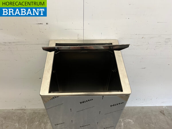Saro Müllsackhalter aus Edelstahl Abfallbehälter Soft Close 120 Liter Catering – Bild 4