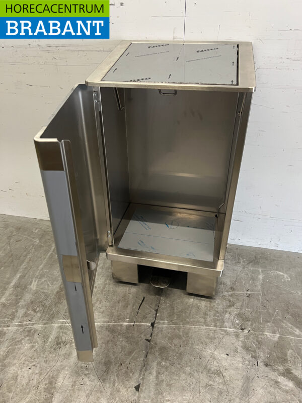 Saro Müllsackhalter aus Edelstahl Abfallbehälter Soft Close 120 Liter Catering – Bild 5