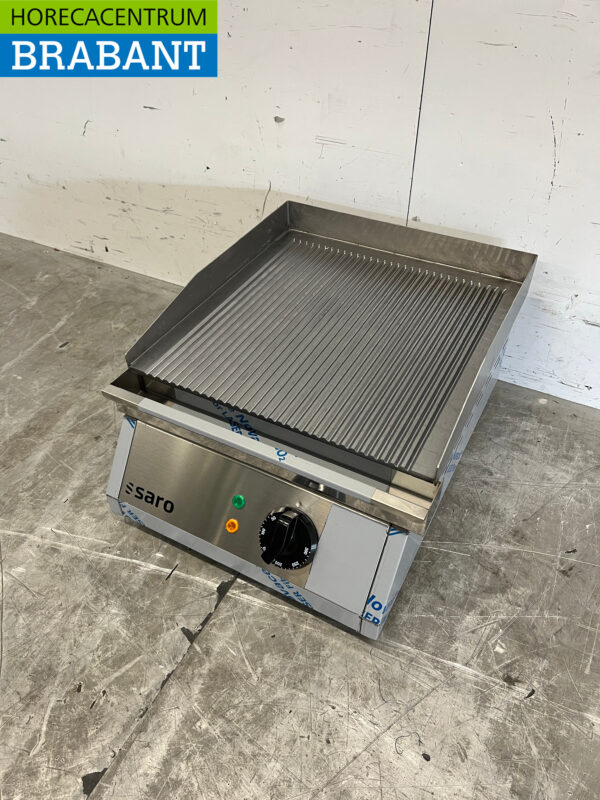 Saro Grillplatte aus Edelstahl 39,5 cm 230V Horeca – Bild 2