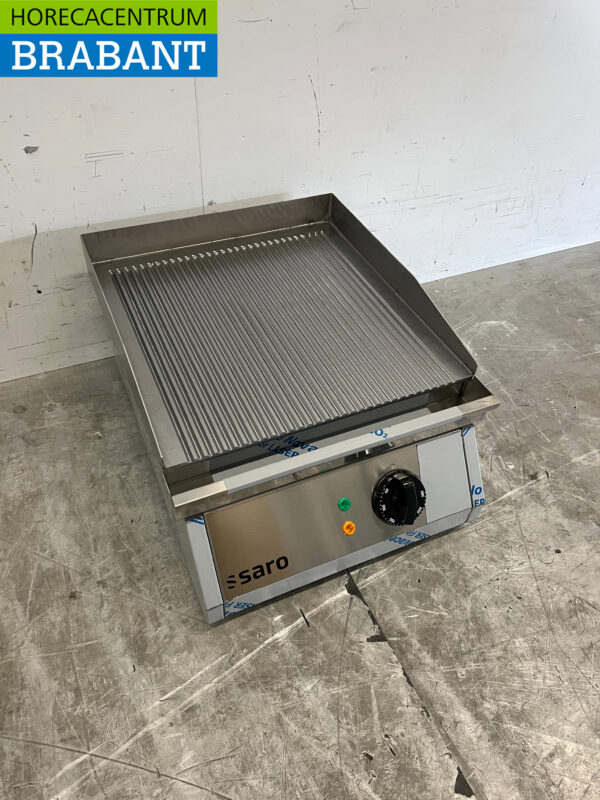 Saro Grillplatte aus Edelstahl 39,5 cm 230V Horeca – Bild 3