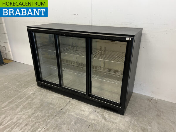 Bar Kühlung Backbar Kühlung 3 Schiebetüren 133,5 cm 230V Horeca – Bild 2