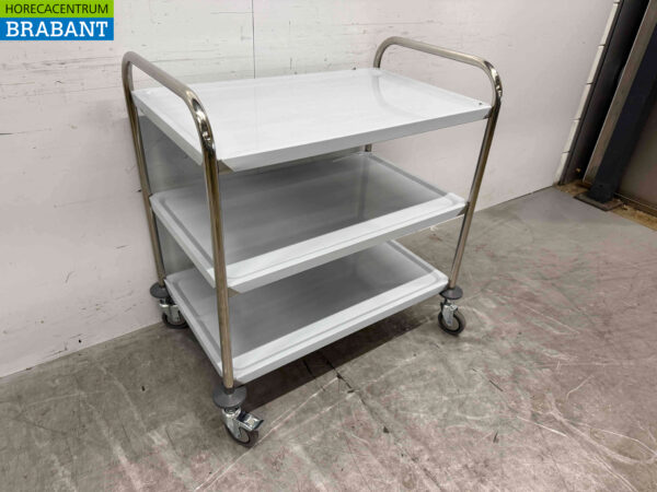 Saro Servierwagen aus Edelstahl 86 cm Catering – Bild 2