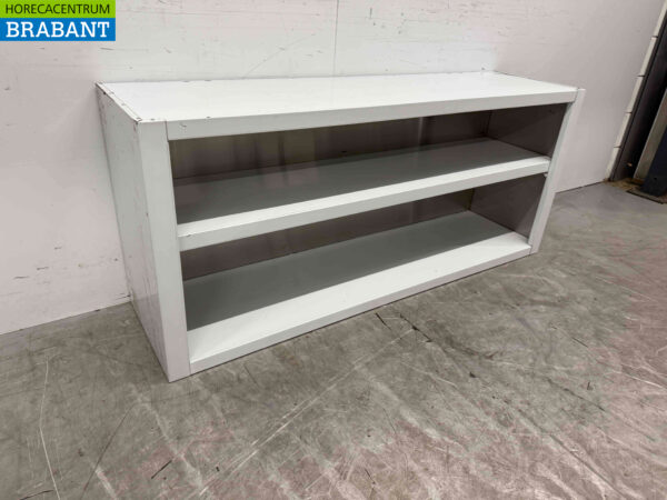 Edelstahl-Hängeschrank Offenes Modell 150 cm Catering – Bild 2