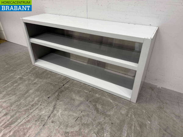 Edelstahl-Hängeschrank Offenes Modell 150 cm Catering – Bild 3