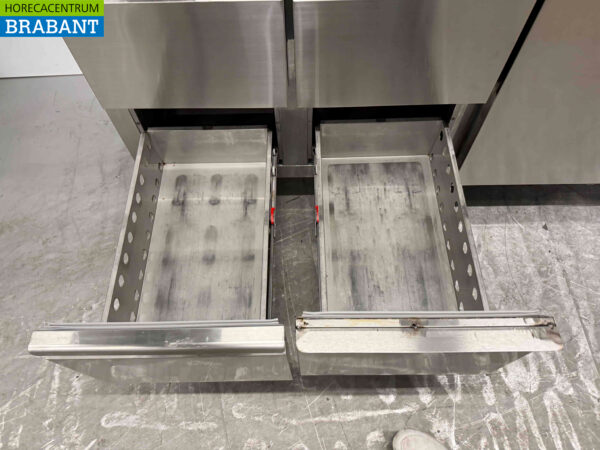 Ecofrost gekühlte Werkbank aus Edelstahl 4 Schubladen und 1 Tür 179.5 230V Horeca – Bild 4