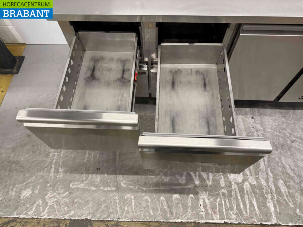 Ecofrost gekühlte Werkbank aus Edelstahl 4 Schubladen und 1 Tür 179.5 230V Horeca – Bild 5