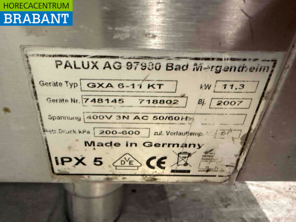 Palux Combisteamer aus Edelstahl 6 x 1/1 GN 400V Horeca – Bild 6