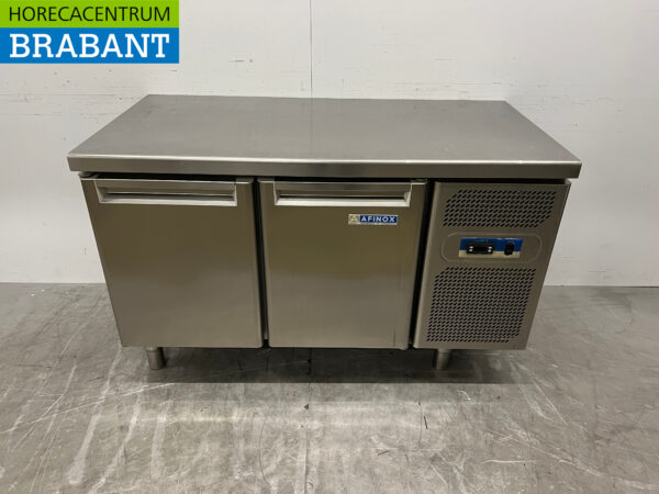 Edelstahl Afinox Gekühlte Werkbank 2 Türen 141 cm 230V Horeca