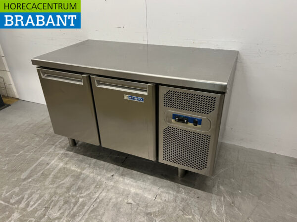 Edelstahl Afinox Gekühlte Werkbank 2 Türen 141 cm 230V Horeca – Bild 2