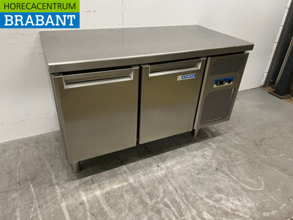 Edelstahl Afinox Gekühlte Werkbank 2 Türen 141 cm 230V Horeca – Bild 3