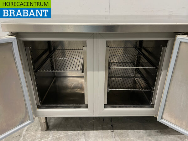 Edelstahl Afinox Gekühlte Werkbank 2 Türen 141 cm 230V Horeca – Bild 4