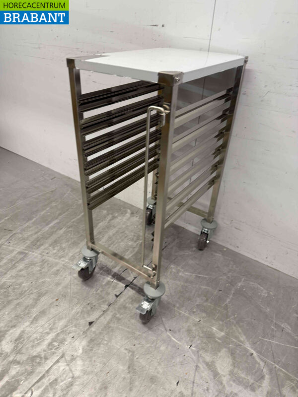 Edelstahl Trolley 6 x 1/1 GN gastronorm 95 cm Catering – Bild 3