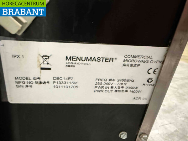 Edelstahl Menumaster Magnetron 25 Liter 17 Liter 1400 Watt 230V Horeca – Bild 5