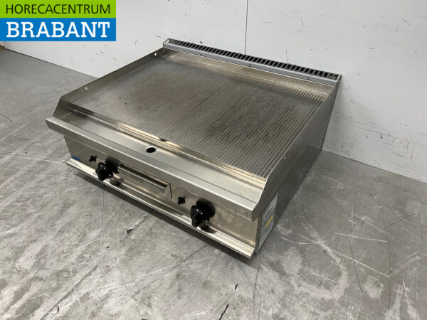 Casta Backblech aus Edelstahl Glatt und gerippt 80 cm PROPAAN Horeca – Bild 2