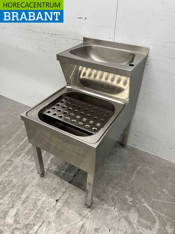 Edelstahl Doppelspüle Spüle 50 cm Horeca – Bild 2