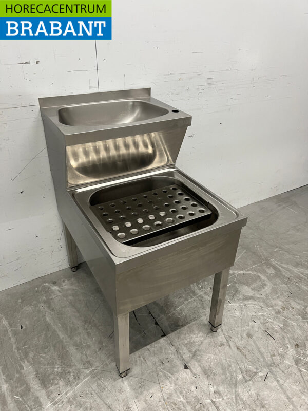 Edelstahl Doppelspüle Spüle 50 cm Horeca – Bild 3