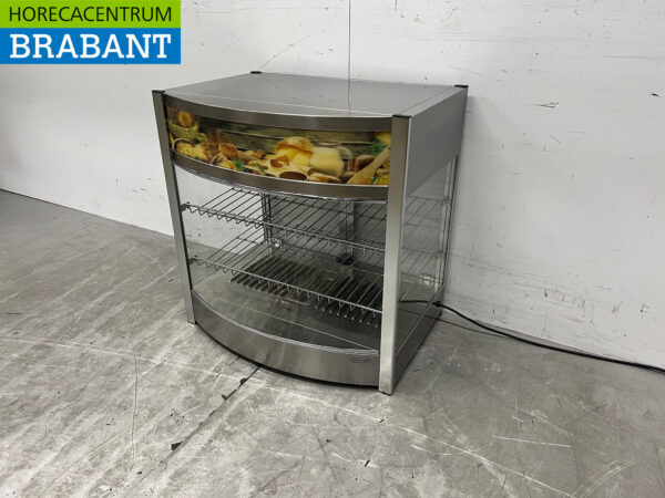 Edelstahl Warmhaltevitrine 64,5 cm 230V Horeca – Bild 2