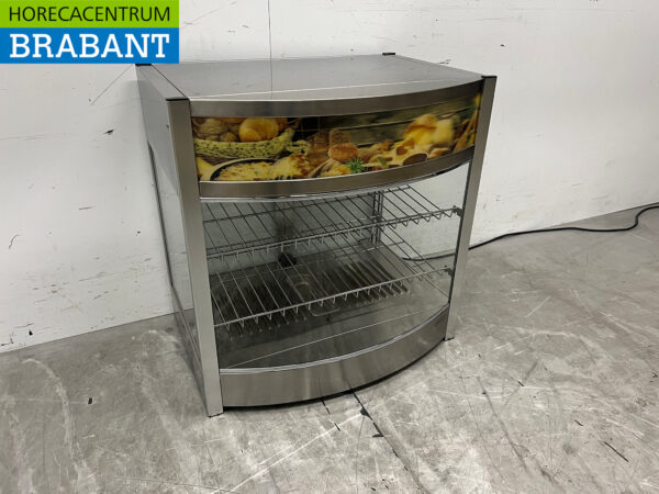 Edelstahl Warmhaltevitrine 64,5 cm 230V Horeca – Bild 3