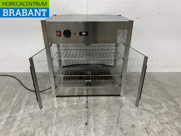 Edelstahl Warmhaltevitrine 64,5 cm 230V Horeca – Bild 4
