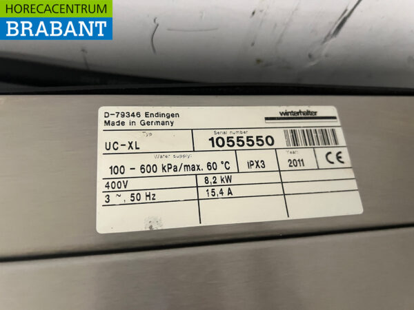 Edelstahl Winterhalter UC-XL Geschirrspüler mit Ablaufpumpe 400V Horeca – Bild 7