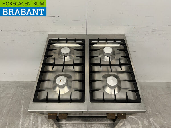 Atag 4-Flammen-Herd aus Edelstahl 70 cm Erdgas Horeca – Bild 4