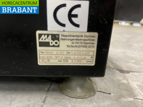 Mado Superschliff Schleifmaschine aus Edelstahl Bandschleifer 400V Horeca – Bild 4