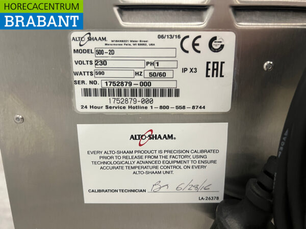 Alto Shaam 500-2D Doppeltes heißes Tablett aus Edelstahl 230V Catering – Bild 6