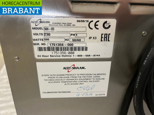 Alto Shaam 500-2D Doppeltes heißes Tablett aus Edelstahl 230V Catering – Bild 6