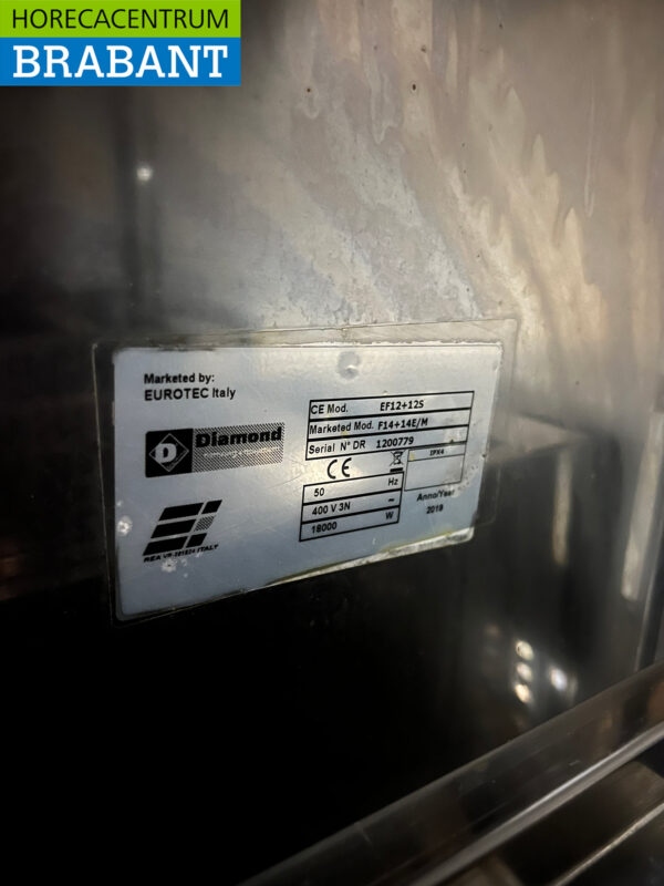 Edelstahl Diamond Doppelfritteuse 2 x 14 Liter 400V Horeca – Bild 6