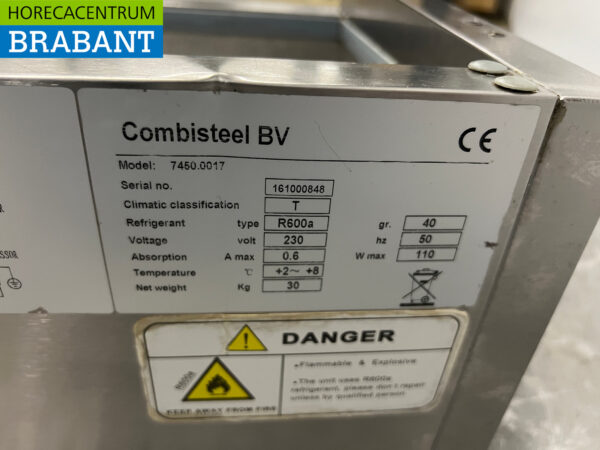 Edelstahl Combisteel Set-up Saladiere 5 x 1/3 GN 140 cm 230V Horeca – Bild 4