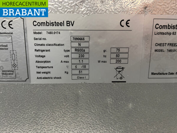 Combisteel Gefrierschrank Ladengefrierschrank 236 Liter 230V Horeca – Bild 5