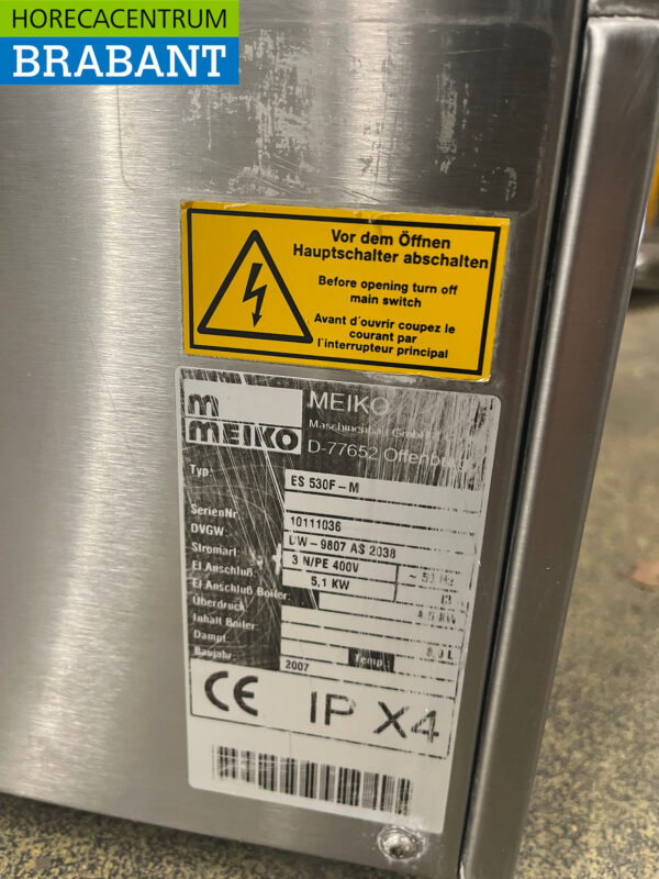 Meiko EcoStar 530F Geschirrspüler aus Edelstahl 400V Catering – Bild 7