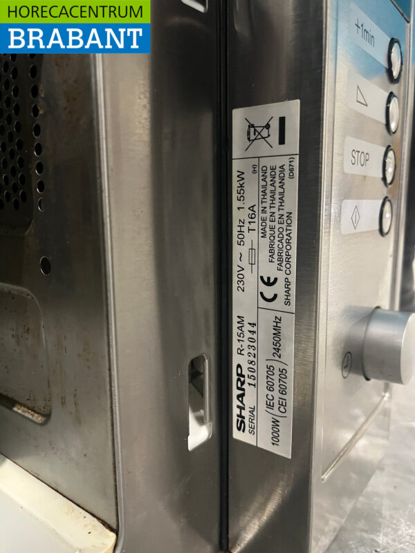 Edelstahl Sharp Magnetron 1000 Watt 230V Horeca – Bild 7