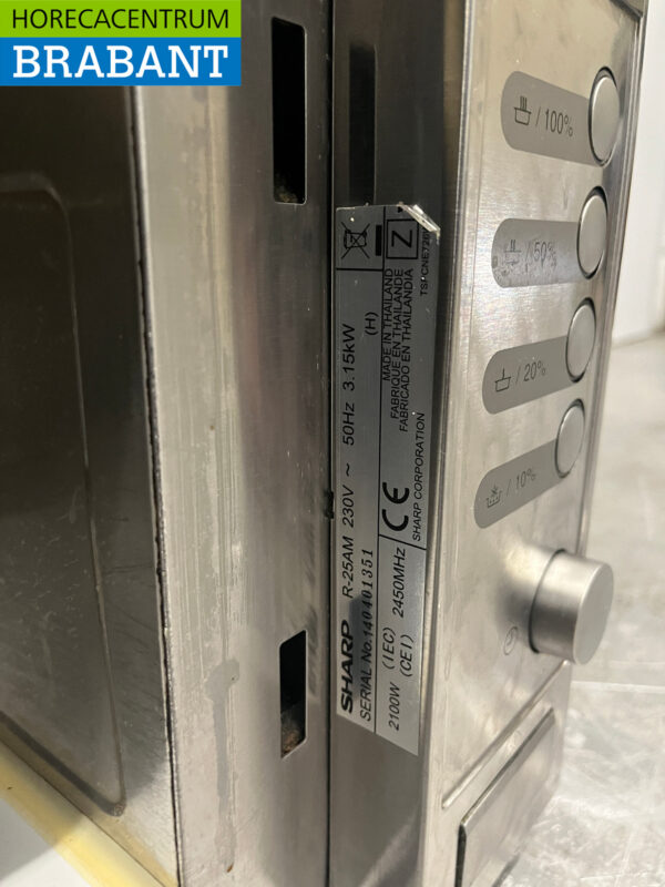 Edelstahl Sharp Mikrowelle 2100 Watt 230V Horeca – Bild 7