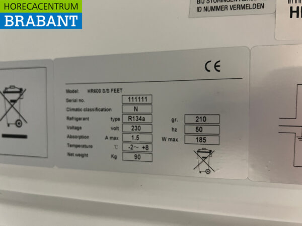 Edelstahl Maxxfrost Kühlschrank 600 Liter 230V Horeca – Bild 5