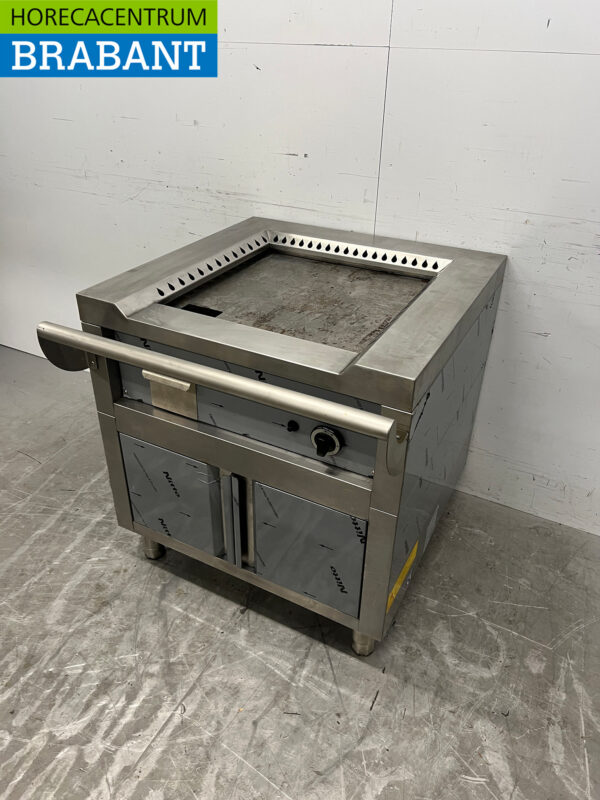 Edelstahl Teppanyaki Grillpfanne 80 cm GAS Horeca – Bild 2